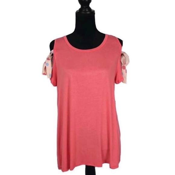 Cold shoulder top with bows - Picture 2 of 5